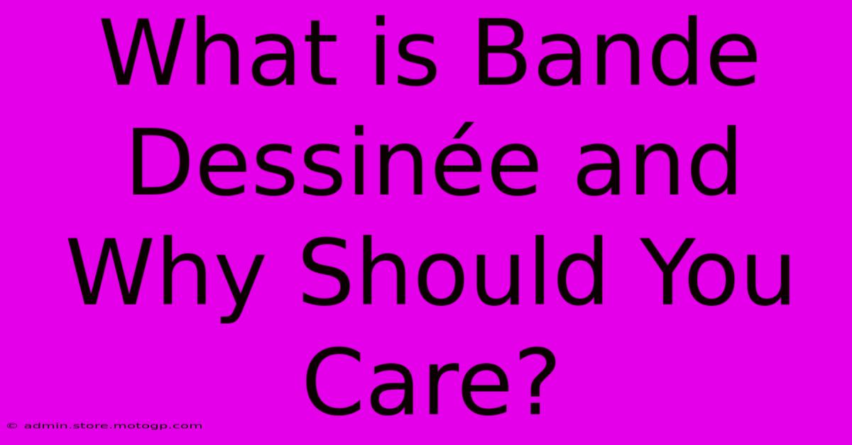 What Is Bande Dessinée And Why Should You Care?