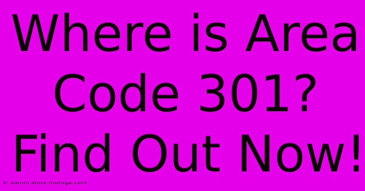 Where Is Area Code 301? Find Out Now!