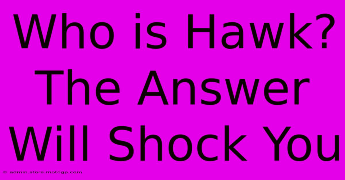 Who Is Hawk? The Answer Will Shock You