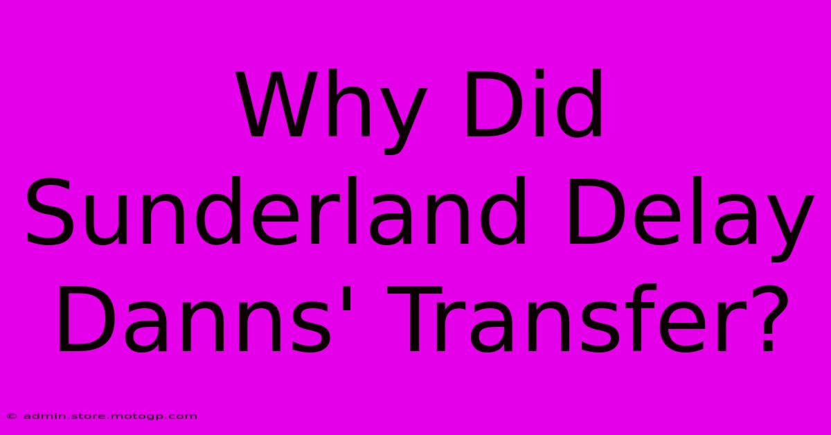 Why Did Sunderland Delay Danns' Transfer?