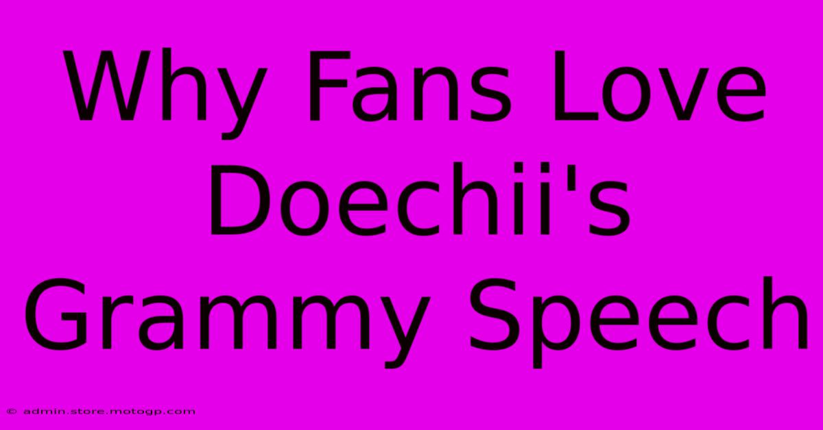 Why Fans Love Doechii's Grammy Speech