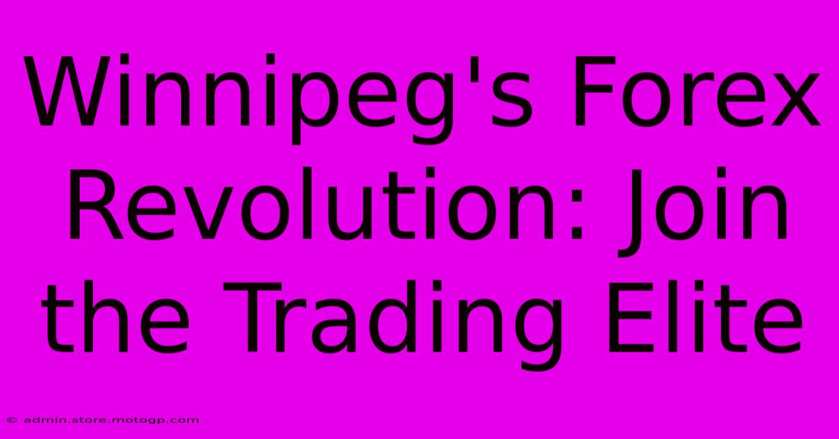 Winnipeg's Forex Revolution: Join The Trading Elite