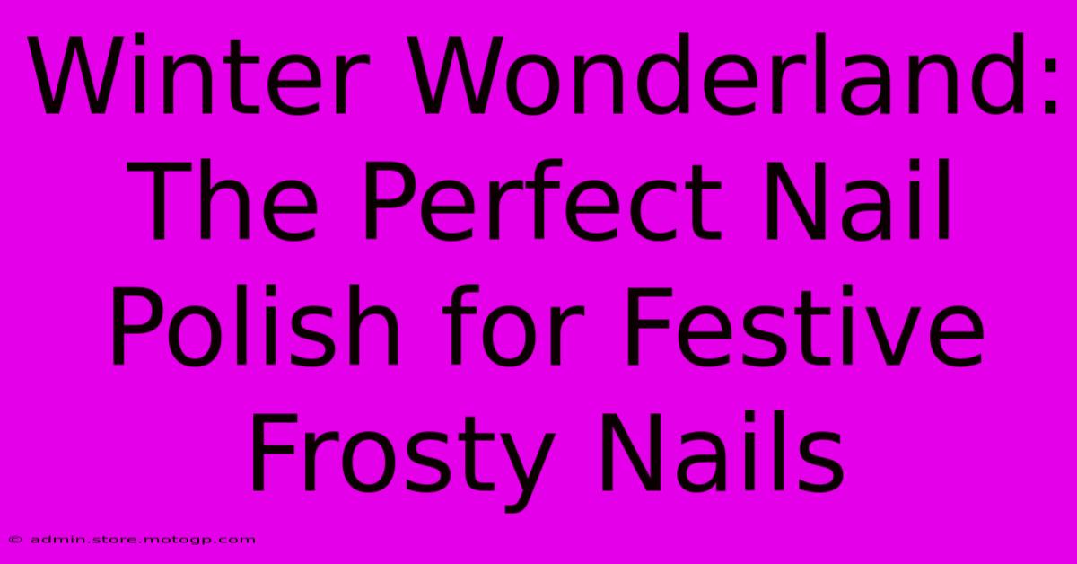 Winter Wonderland: The Perfect Nail Polish For Festive Frosty Nails