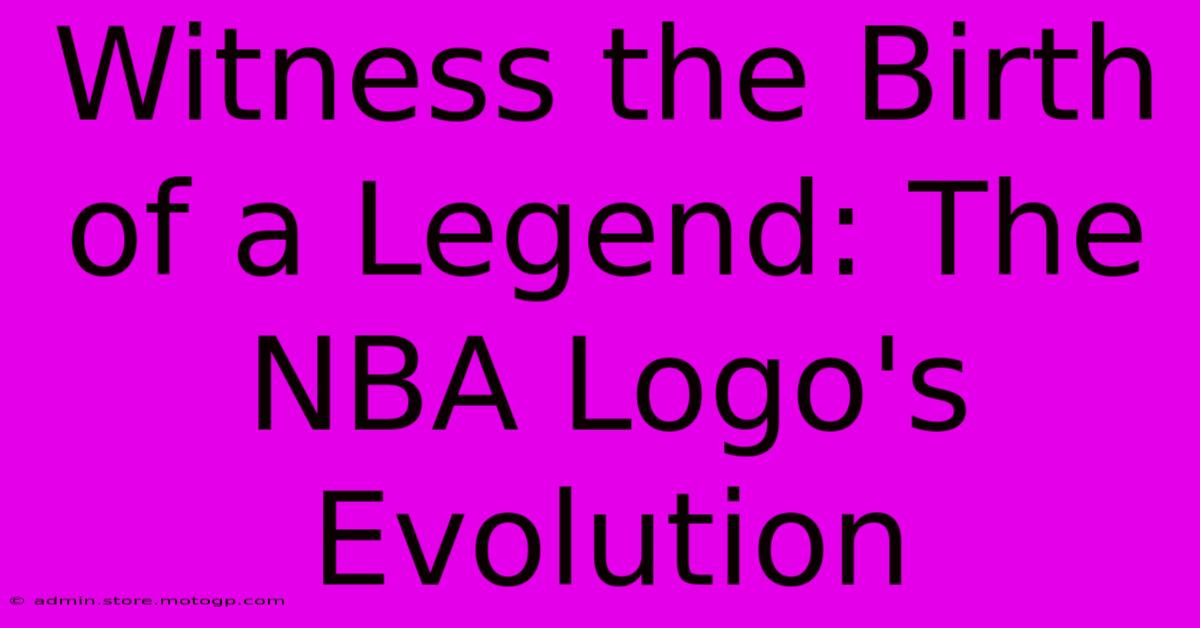 Witness The Birth Of A Legend: The NBA Logo's Evolution