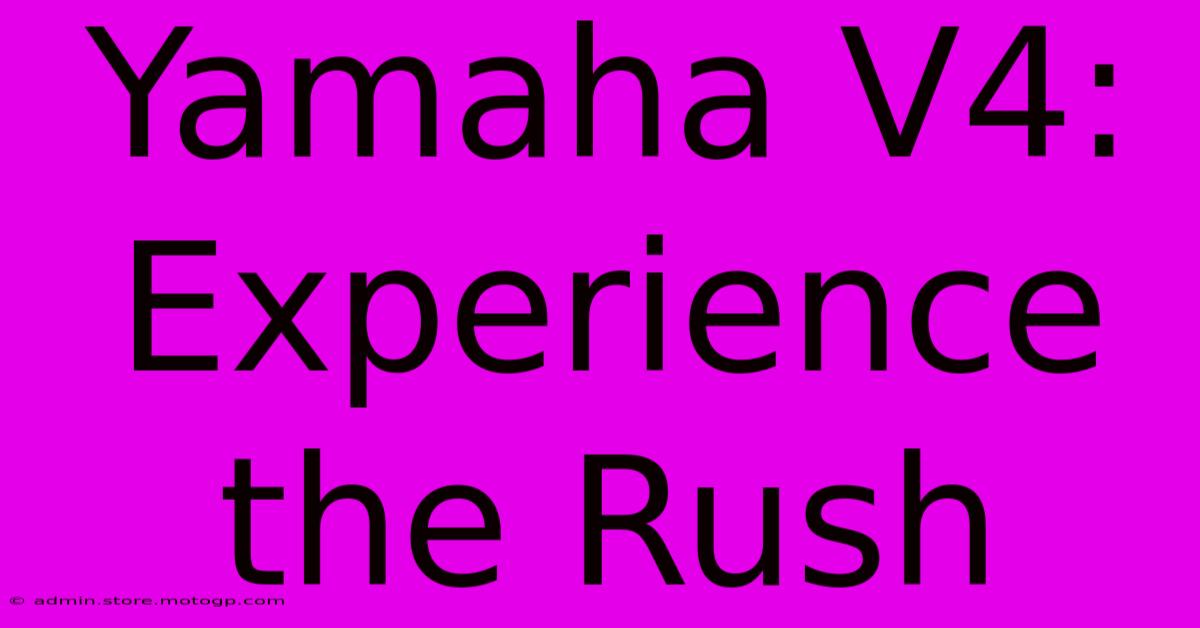 Yamaha V4: Experience The Rush