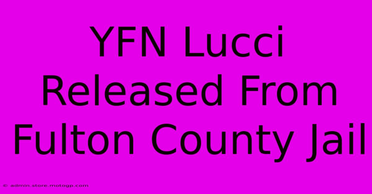 YFN Lucci Released From Fulton County Jail