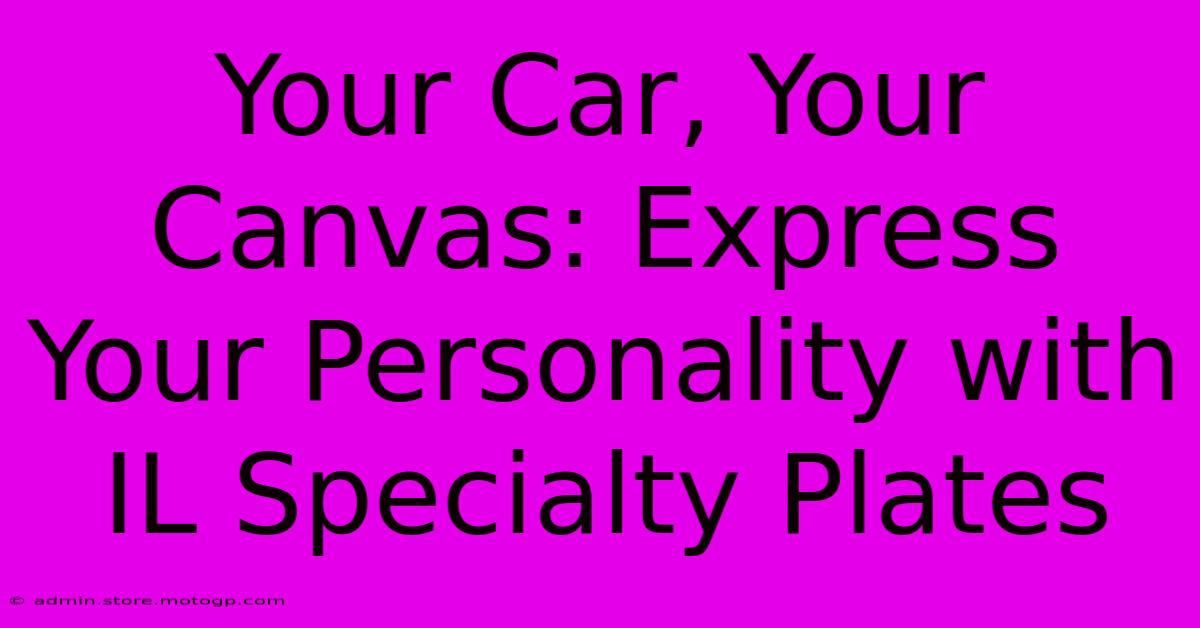 Your Car, Your Canvas: Express Your Personality With IL Specialty Plates