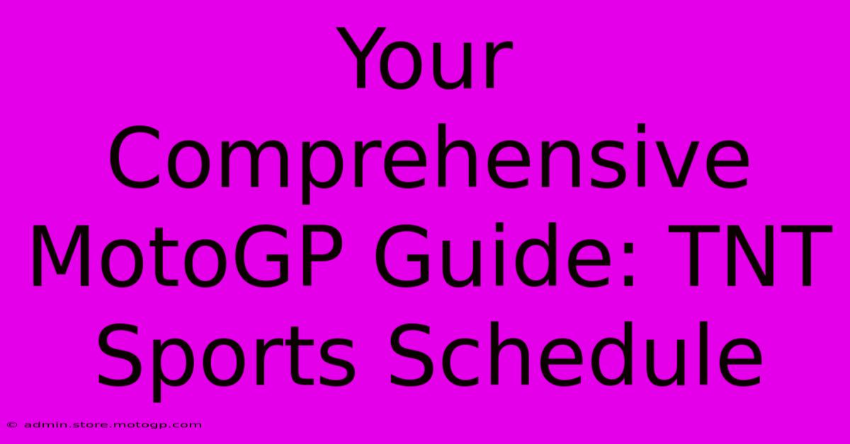 Your Comprehensive MotoGP Guide: TNT Sports Schedule