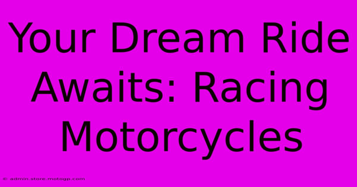 Your Dream Ride Awaits: Racing Motorcycles