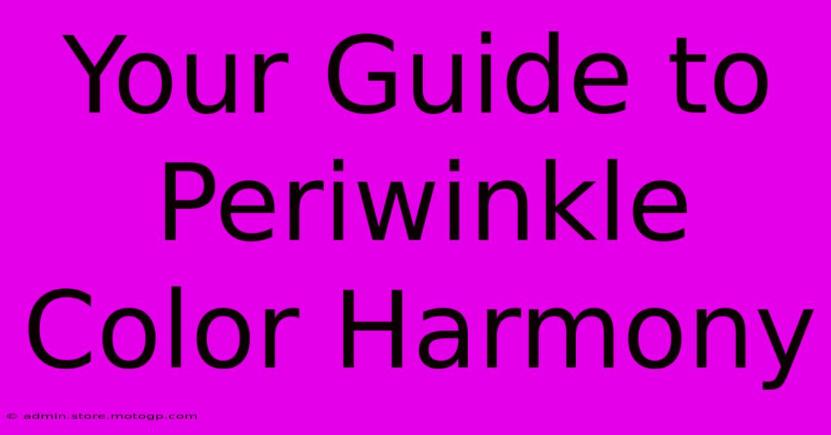 Your Guide To Periwinkle Color Harmony