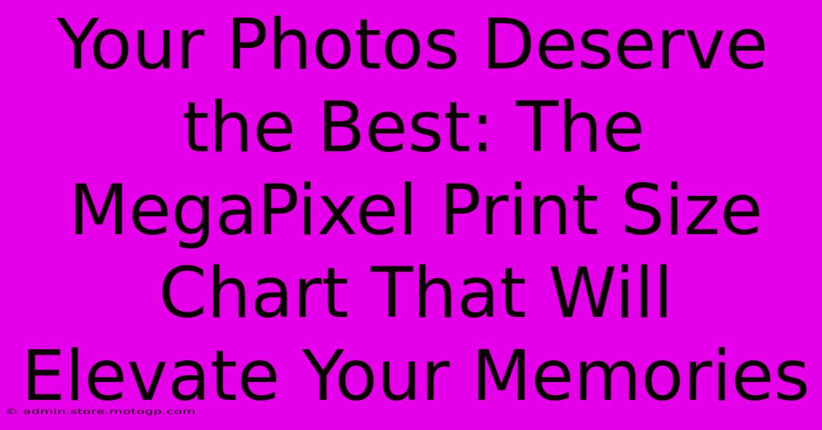 Your Photos Deserve The Best: The MegaPixel Print Size Chart That Will Elevate Your Memories