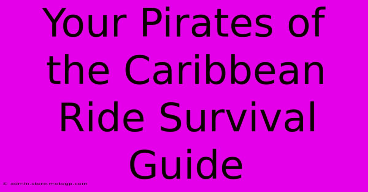 Your Pirates Of The Caribbean Ride Survival Guide